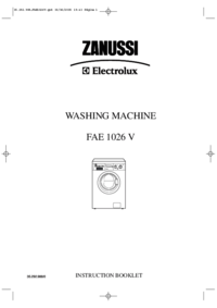 Zobrazit dokument Zanussi-Electrolux FAE1026V Uživatelský manuál